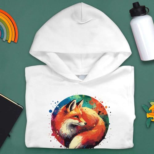 Azeeda 'Red Fox' Children's Hoodie/Hooded Sweater (KO047523)3