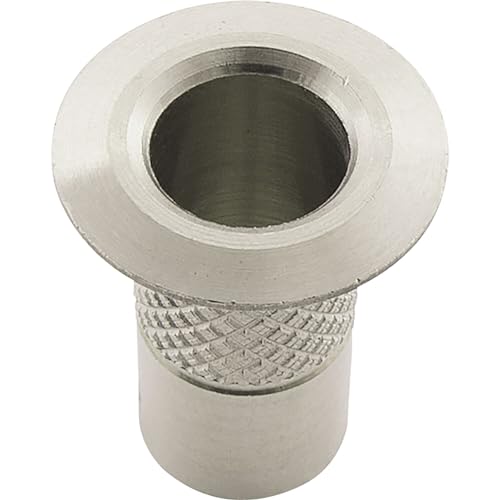 Buje para suelo sin cierre, 12 mm, latón niquelado