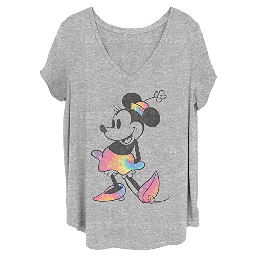 T-shirt Mickey femme anti-déformation en coton léger manches courtes imprimées
