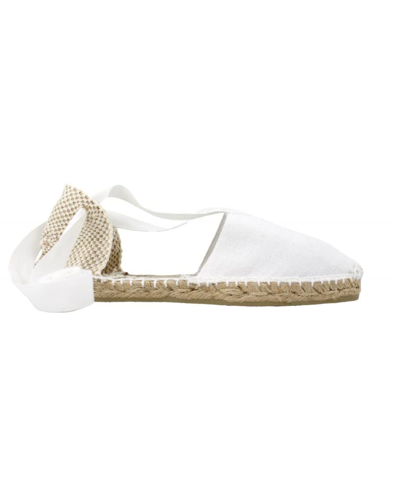 Espadrillas Valenciana piatta in tela e suola in juta (scarpe fatte a mano in Spagna)
