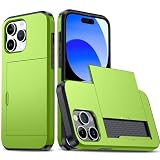 [La Momo] 互換品 iPhone15ProMax ケース 背面カード 収納 スライド式 カード収納 iPhoneケース アイフォン15 スマホカバー 耐衝撃 吸収 防塵 ICカード入れ 耐久性