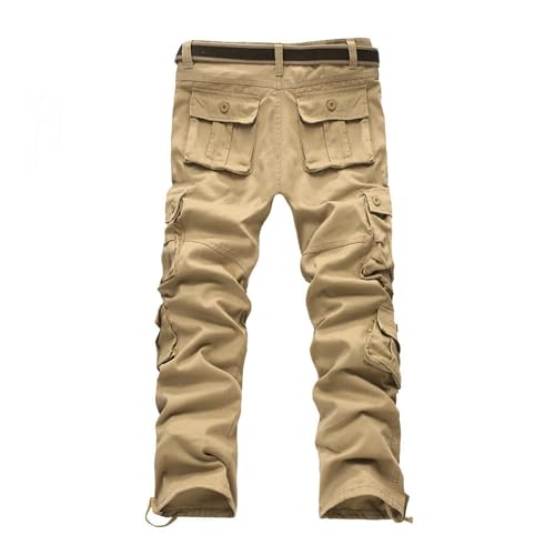Pantalon tactique de randonnée décontracté léger multi-poches kaki - 3
