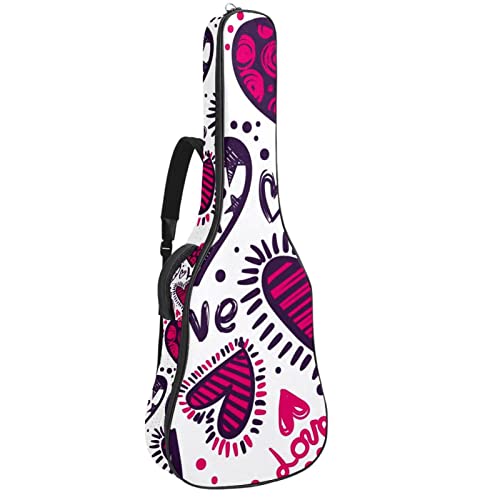Étui pour guitare classique et acoustique imperméable avec motif animaux de la forêt