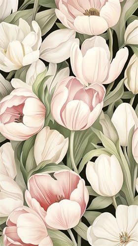 Diamond painting adulte tulipes pour décorer un grand mur de salon moderne