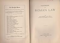 Handbook of Roman Law B0028PKKCS Book Cover
