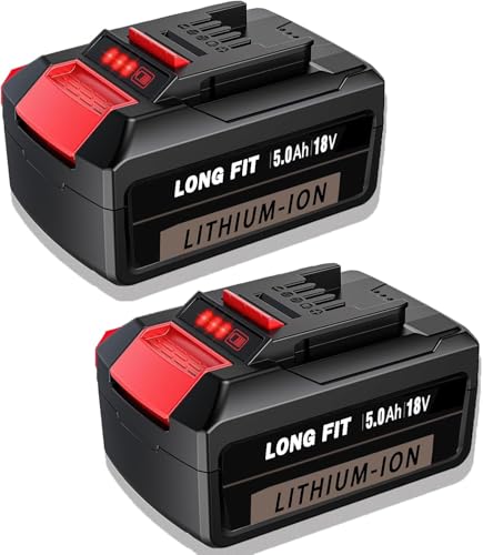 Lot de 2 batteries de rechange pour batterie Einhell 18 V PXC 5,0 Ah Power X-Change Volks 2 batteries Li-ion 5,0 Ah compatibles avec les appareils Einhell PXC