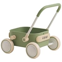 Kidpop PULA Push & Pull Walker Wagon，Baby Walker with Wheels,Toddler balance Wagon for First Learner Baby Boys/Girls Toys, 7 months–3 years Year Old Birthday Gifts (Green)