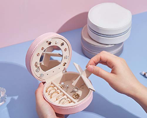 Coffret à bijoux de mode en cuir véritable finition haute couture