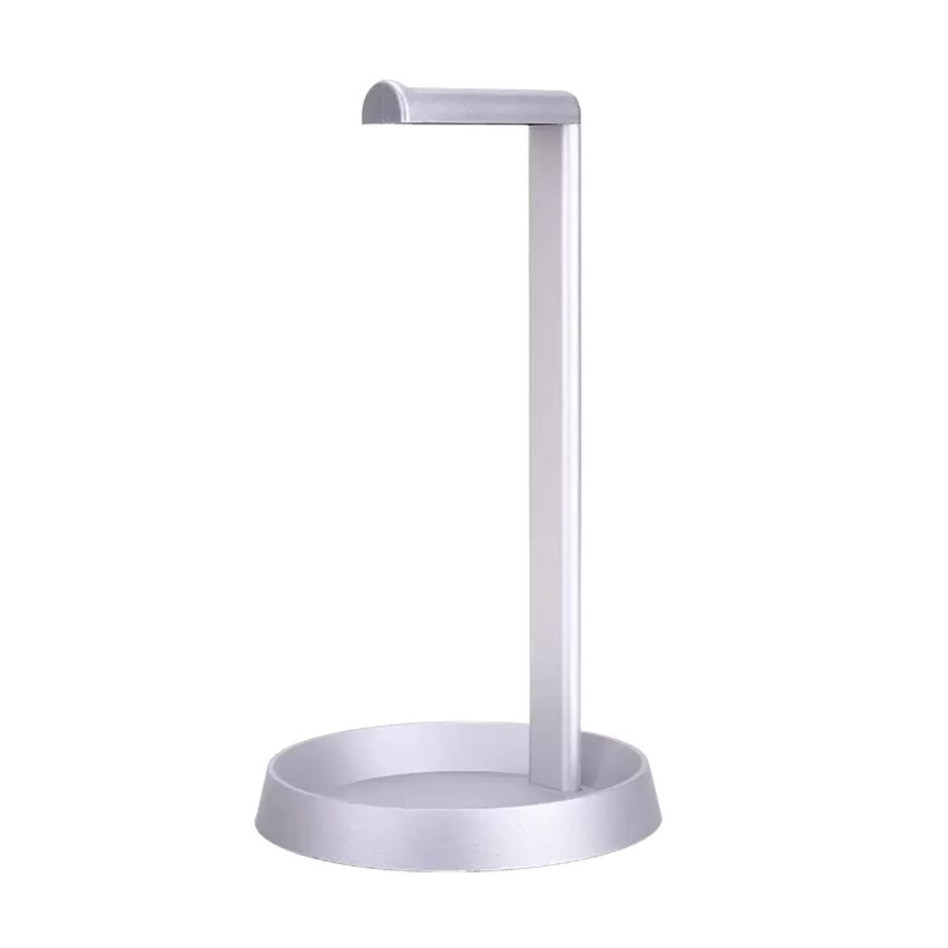 Soporte para Auriculares Soporte De Metal para Auriculares Base De Bandeja De Soporte De Auriculares De Almacenamiento Multifunción Adecuado para Todos Los Auriculares Soporte Cascos(White)