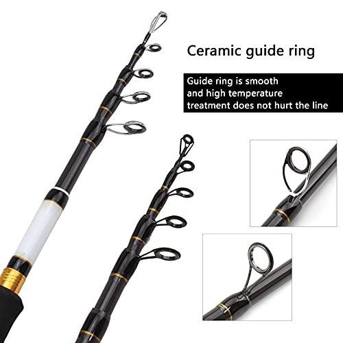 1.8m-2.7m m Power Lure 7-28G Portátil Telescópico Caña de Pescar Casting Spinning Pescado Mano Pesca Tackle Barra de mar
