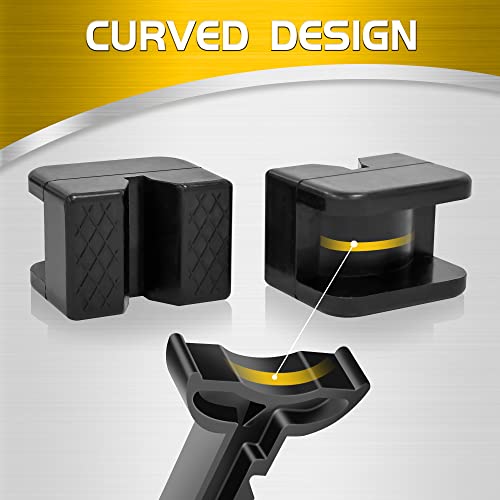 Image of TONDA Jack Stand Pads, Universal Rubber Jack Pad Adapter, Rail Pinch welds Protector, 4 Pack