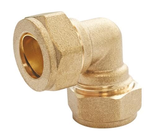 SOMATHERM FOR YOU //47-14 Elbow Equal Angle 90° to Compression Brass, for Copper Pipe diameter 14, Gray, Klein - Image 2