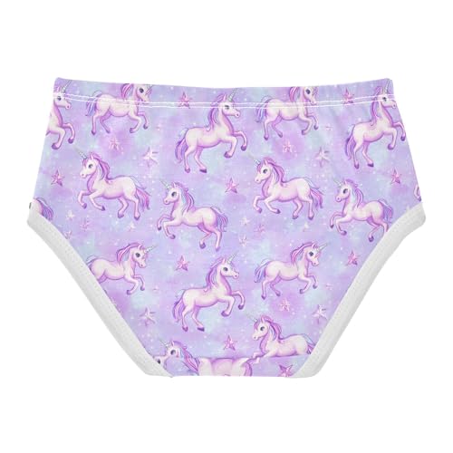 Girls Underwear Soft Cotton Unicorn Kids Panties in Sizes 2/3t, 4t, 5t, 6 and 82
