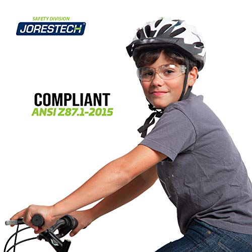 Jorestech Kids Safety Glasses Uv Protection Anti Scratch Clear Frameless Glasses, Meets Ansi Z87+ Standards, Eye Protection Activewear (Ls-375-Cl) #TOP1