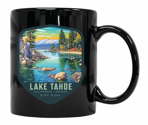 R and R Imports Lake Tahoe Souvenir Mug 12 oz Black