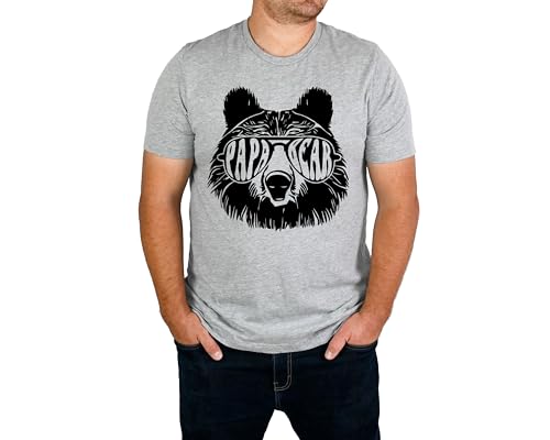 Papa Bear Sunglass Shirt Fathers Day Gift Dad Gifts from Daughter Dad Birthday Gift Dad shirt Shirt for dad Fathers Day Tee Shirt (XL Athletic Heather)