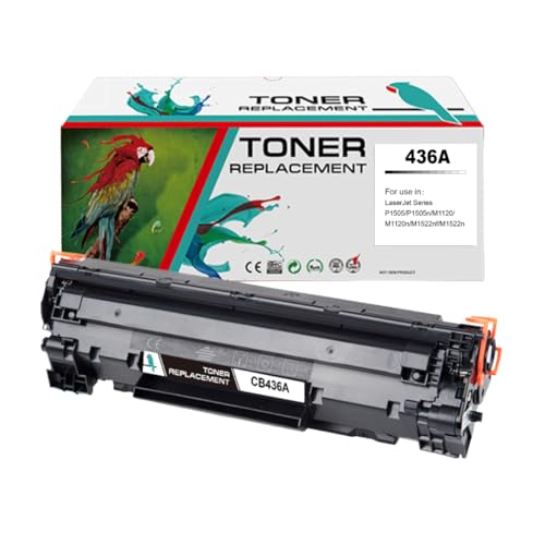 Qualicom Compatible Toner Cartridge Replacement for HP LaserJet P1005 P1006 P1007 P1008 P1009 CB435A CB436A (Black 1-PK)