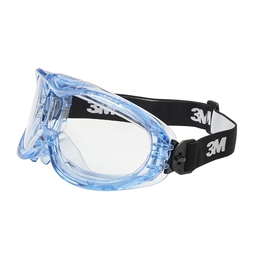 3M Fahrenheit Vollsicht-Schutzbrille (3 Stück), indirektes Belüftungssystem, Bietet Platz zum Tragen einer Korrektionsbrille, Antikratz-Beschichtung, klare Polycarbonatscheibe