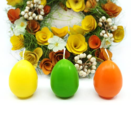 12 Pack Easter Egg Candles, Unscented Multi-Color Ball Candles, Smokeless And Dripless Tealight Candles #TOP2