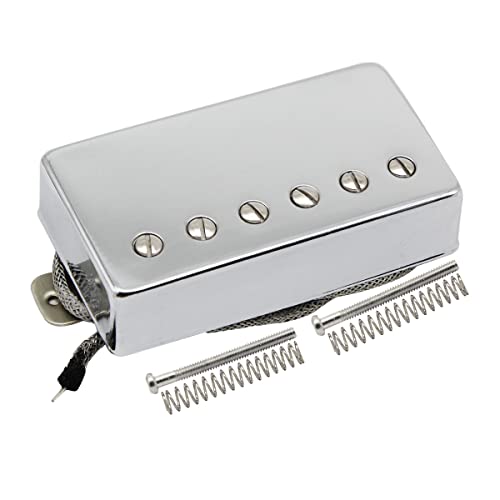 Fleor Alnico5 Guitar Humbucker Pickup Chrome Bridge Pickups Compatible With Lp Style Guitar Part #TOP1