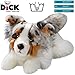Carl Dick Australischer Schäferhund liegend, Hund, Plüschtier, Kuscheltier ca. 30cm 3477