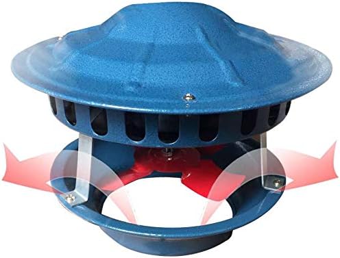 Chimney Electric Smoke Extractor, Chimney Ventilation Fans Fireplace Smoke Pumps roof induced Draft Fan,60 watts 4 Leaves