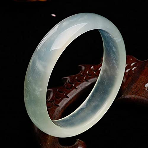 Bracelet en jade naturel de type A véritable jonc de luxe vert émeraude - 3