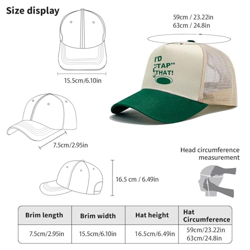 Image of Over Par and Under The Influence Golf Hat - Funny Golf Gag Gifts for Men & Dad | Adjustable Vintage Trucker Baseball Cap