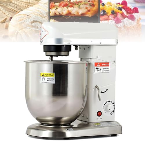 Heavy Duty Stand Mixer, Electric Food Mixer with 5L Stainless Steel Bowl – 3 Adjustable Speeds for Baking, Pizza & Culinary Creations