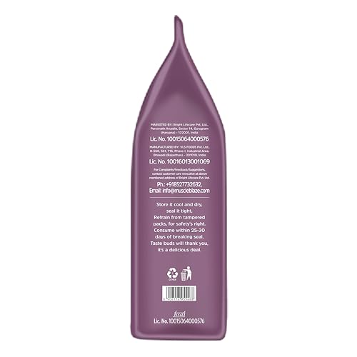 Image of MuscleBlaze Fit High Protein Muesli (400g, Fruits & Nut) | 22g Protein | With Apple, Almonds & Super Seeds,High Protein Breakfast Cereals