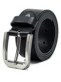 ✅ ANGENEHMER LEDERGERUCH: Das anspruchsvolle Echtleder ist ohne Chemie und somit Umweltfreundlich gegerbt. Dadurch erhält der Vollledergürtel für Herren einen angenehmen Ledergeruch.