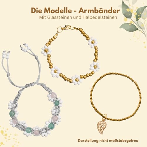 TOPP Die wunderbare Kreativbox Schmuckatelier. Anleitungsbuch (32 S.), Flachzange, Biegeringöffner, Perlennadeln, Perlenlegebrett, über 800 Perlen und Schmuckaccessoires