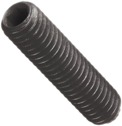 Alloy Steel Set Screw, Hex Socket Drive, Knurled Cup Point, M12-1.75, 25mm Length (Pack of 25)