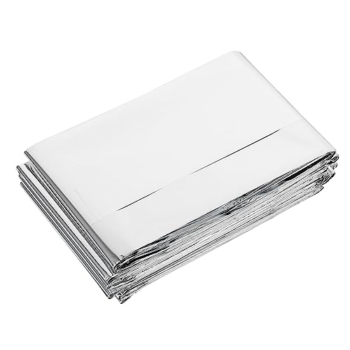 HANABASS Aluminum Foil Emergency Blanket Weatherproof Compact and Heat Retaining for Outdoor Activities