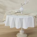 Newbridge Quilted Waterproof Cut to Fit Table Pad Protector with Flannel Backing, Heat Resistant, Wipe Clean, Cushioned Pad Protects Table from Spills and Scratches, 70 Inch Round