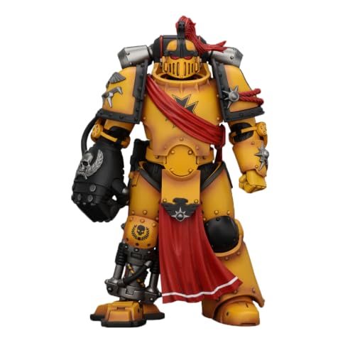 JOYTOY Warhammer 40,000 The Horus Heresy 1/18 Action Figure Imperial Fists Herald Consul with Standard and Bolt Pistol Collection Model Birthday Gifts Pre-Order