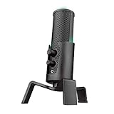 [ EINFACHE EINRICHTUNG ] Verblüffend einfach in der Verwendung, ist das 4-in-1-Streaming-Mikrofon Trust GXT 258 Fyru mit einem Plug-and-Play-USB-Anschluss ausgestattet, um ihn sofort mit Ihrem PC oder Laptop zu verbinden.