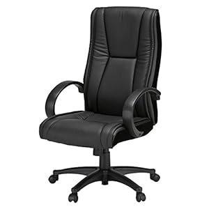 サンワダイレクト パソコンチェア ハイバック オフィスチェア 100-SNC023 固定肘 ロッキング調整