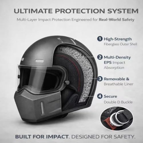 CRG Sports Retro Full-Face Helmet