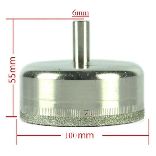 BROCA DIAMANTADA 100MM SERRA COPO PORCELANATO VIDRO CERÂMICA