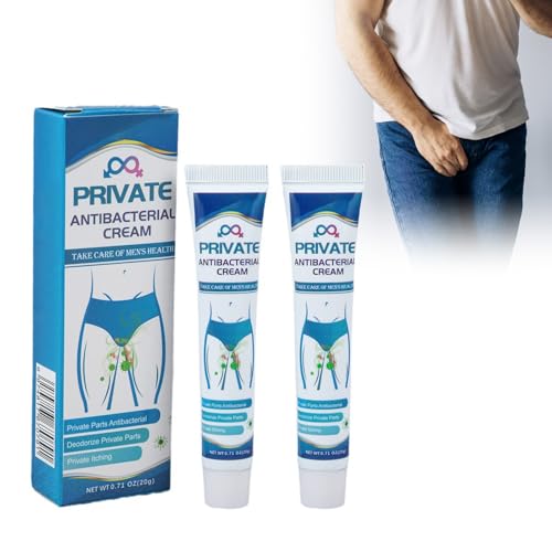 Wootapson 2Pc Crema Antibacteriana Para La Piel,Crema Para El Tratamiento De La Intimidad,Jock Itch Crema,Crema Para Aliviar La Picazón, Crema Para Picazón Genital,Crema De Tratamiento Itch (B)
