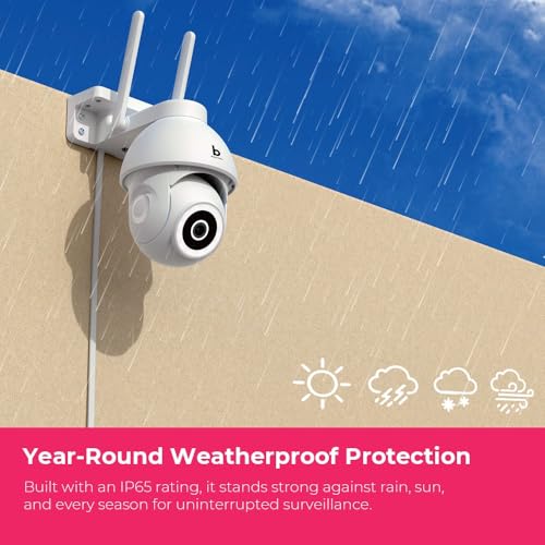 Image of Beetel 4MP 3X Zoom QHD Wi-Fi CCTV Home Security Outdoor Camera|360 Pan Tilt|2-Way Talk|Motion Alert /Tracking|Night Vision|SD Card(Upto 256 GB),Alexa & Google Assnt|Onvif|CCO4