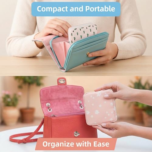 Image of 3Pcs Sanitary Napkin Storage Bag, Small Menstrual Period Bag Period Pouch Waterproof, Tampon Organizer Pouch Tampon Pad Holder for Purse, Pad Bags Feminine Care First Periods
