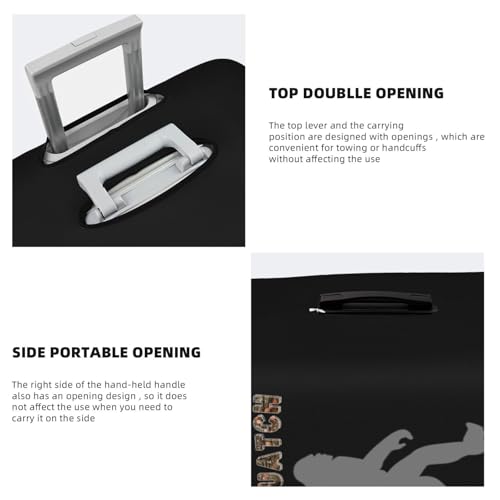 Travel Luggage Cover Bigfoot Research Fashion Washable Baggage Suitcase Protector Fit For Luggage Medium4