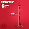 Gator Frameworks Deluxe Tripod Microphone Stand with Clutch Height Adjustment and Single Section Boom Arm (GFW-MIC-2110) #5