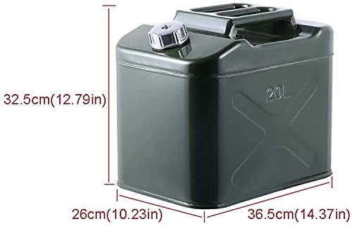 Bidon de carburant en métal pour road trip et réservoir de secours voiture 20L - 2