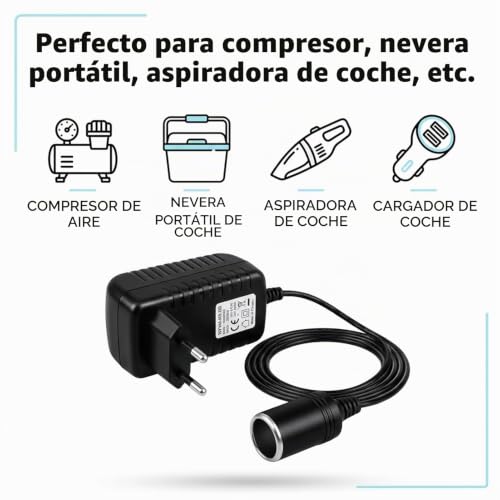 Miniatura 6 de Cargador De Coche De 12v 2a 24w Convertidor De Voltaje De 220 V A 12 V Adaptador Encendedor De Cigarrillos Para Nevera De Coche, Bomba De Aire, Aspiradora De Coche 12v 2a