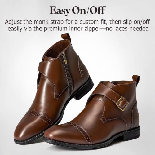 Image of Arkbird Men's Dress Boots Genuine Leather Ankle Boot for Men Classic Casual Oxford Style Footwear