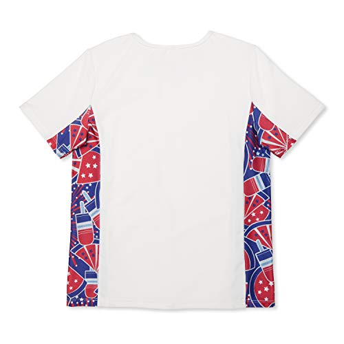 Image of Speedo Girls' Uv Swim Shirt Short Sleeve Printed Rashguard