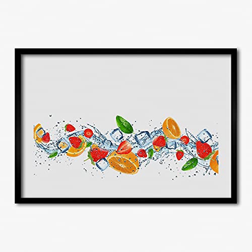Peinture 70x50 cm Tulup Cadre MDF | Tableau Moderne de Prestige Owoce